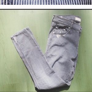 Cute striped Mother denim jeans